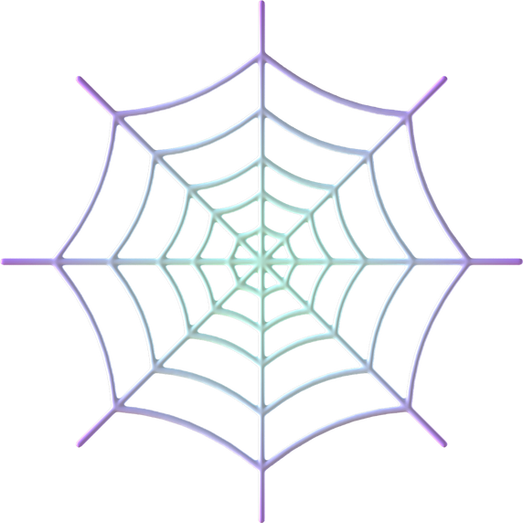 3D Halloween Element Cobweb